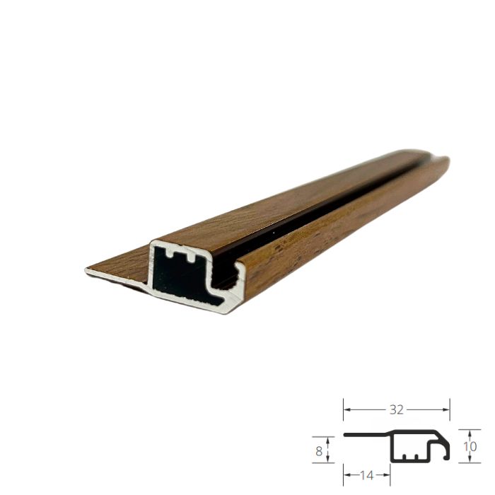 Profil do moskitiery ramkowej aluminiowej z kołnierzem winchester