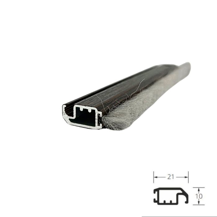 Profil do moskitiery ramkowej aluminiowej bez kołnierza dąb bagienny