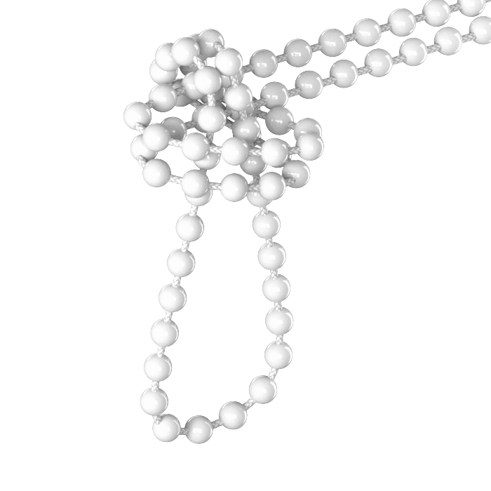 Koralik do rolety wewnętrznej duży biały