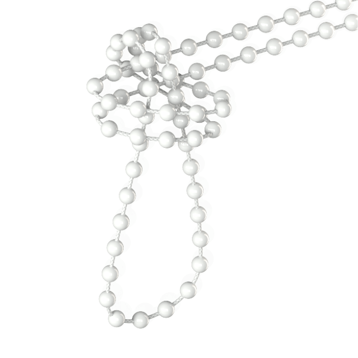 Koralik do rolety wewnętrznej mały biały