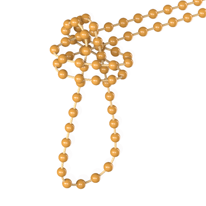 Koralik do rolety wewnętrznej mały jasno brązowy